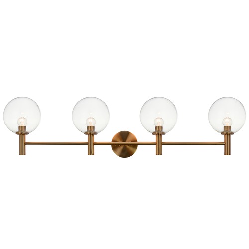 Cosmo Aged Gold Bathroom Light by Matteo Lighting