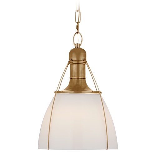 Visual Comfort Signature Collection Chapman & Myers Prestwick 18-Inch Pendant in Brass by Visual Comfort Signature CHC5476ABWG