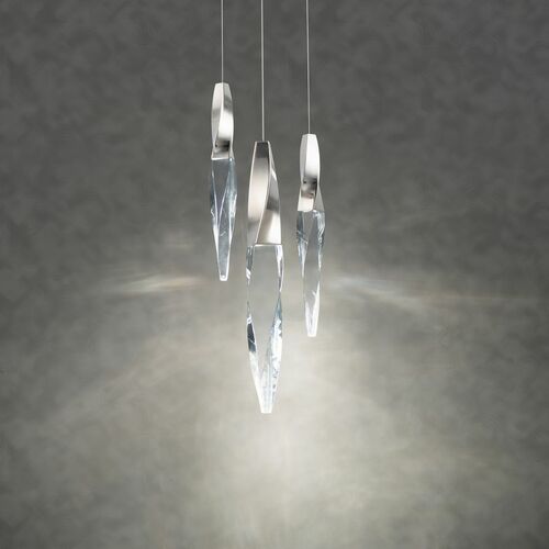 Schonbek Beyond Schonbek Beyond Kindjal Polished Nickel LED Multi-Light Pendant BPD13203L-PN