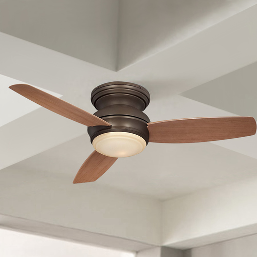 Traditional Concept 44-Inch LED Hugger Fan in Oil Rubbed Bronze by Minka Aire