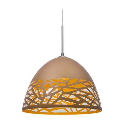 Besa Lighting Kiev Satin Nickel Pendant Light