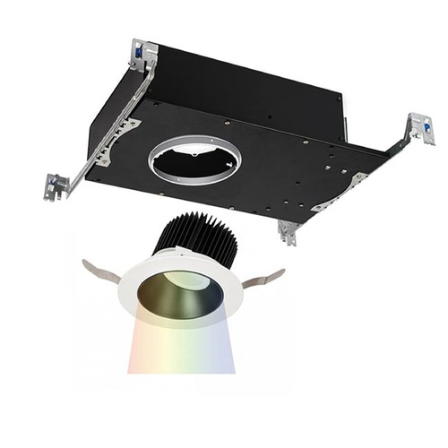 WAC Lighting Aether Black White LED Recessed Trim by WAC Lighting R3ARWT-A830-BKWT