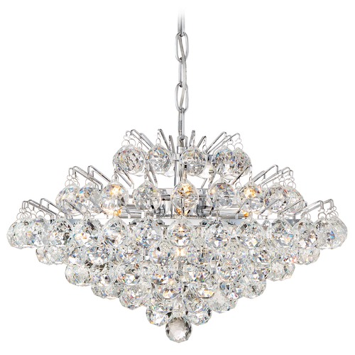 Quoizel Lighting Bordeaux with Clear Crystal Polished Chrome Pendant by Quoizel Lighting BRX2820C