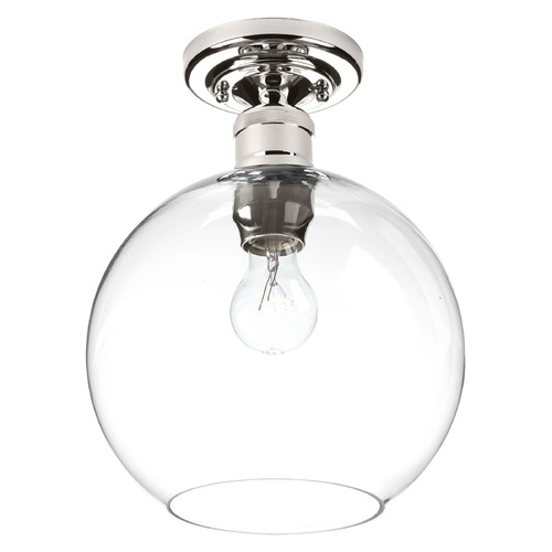 Progress Lighting Hansford Semi-Flush Mount in Polished Nickel by Progress Lighting P350046-104