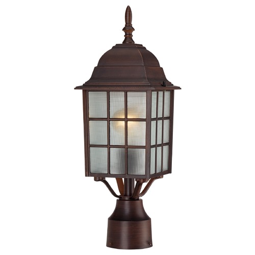 Adams Rustic Bronze Post Light by Nuvo Lighting