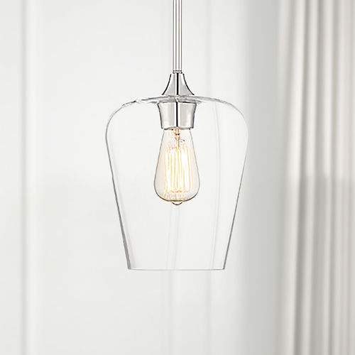 Octave 8.25-Inch Mini Pendant in Polished Chrome by Savoy House