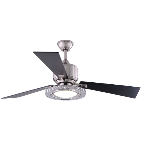 Vaxcel Lighting Clara Brushed Nickel LED Ceiling Fan with Light