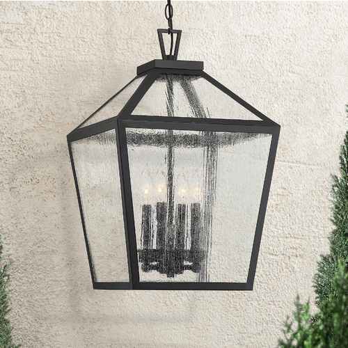 Woodstock Black Outdoor Hanging Light by Savoy House
