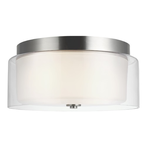 Generation Lighting Elmwood Park Brushed Nickel Flush Mount by Generation Lighting 7537302-962