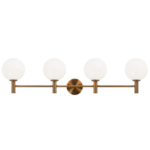 Cosmo Aged Gold Bathroom Light by Matteo Lighting
