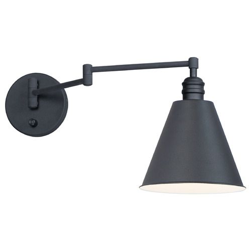 Maxim Lighting Library Black Swing Arm Lamp