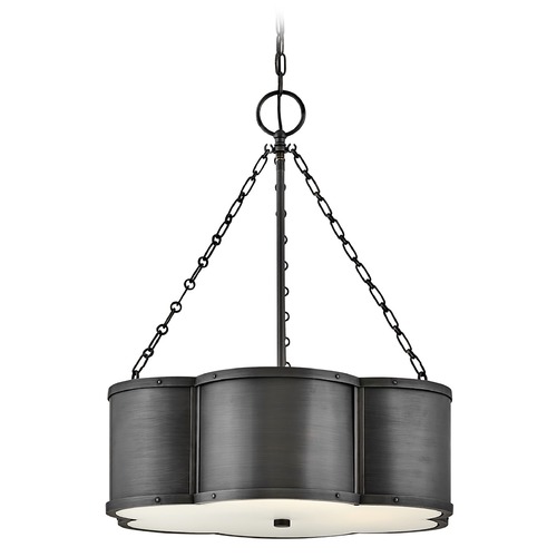 Chance Medium Drum in Blackened Brass by Hinkley Lighting
