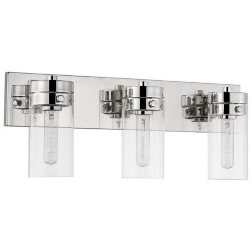 Nuvo Lighting Intersection 3-Light Vanity Light in Polished Nickel by Nuvo Lighting 60-7633