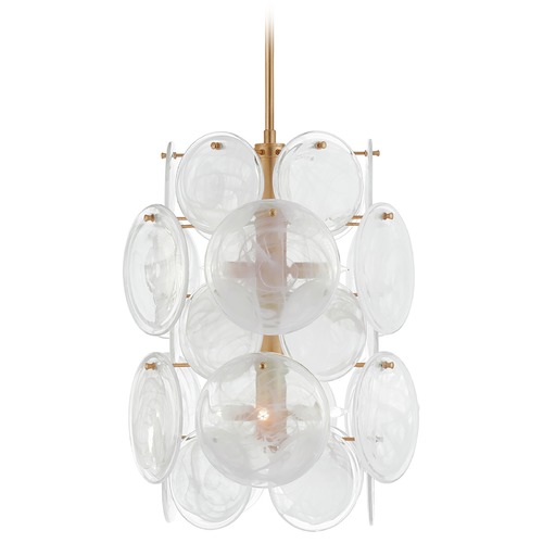 Aerin Loire Medium Barrel Chandelier in Gild by Visual Comfort Signature