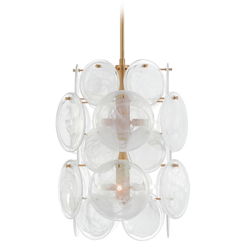 Visual Comfort Signature Collection Aerin Loire Medium Barrel Chandelier in Gild by Visual Comfort Signature ARN5451GWSG