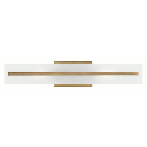 Visual Comfort Studio Collection Dex Satin Brass Vertical Bathroom Light