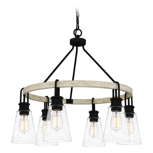 Kingsbridge 28-Inch Chandelier in Earth Black by Quoizel Lighting