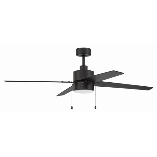 Craftmade Lighting Terie Flat Black LED Ceiling Fan by Craftmade Lighting TER52FB4