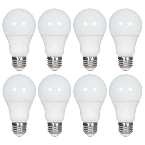 Satco Lighting 14W LED A19 Medium Base 5000K Light Bulbs 8-Pack by Satco Lighting S14463