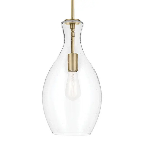 Everly 17.75-Inch Pendant in Natural Brass by Kichler Lighting
