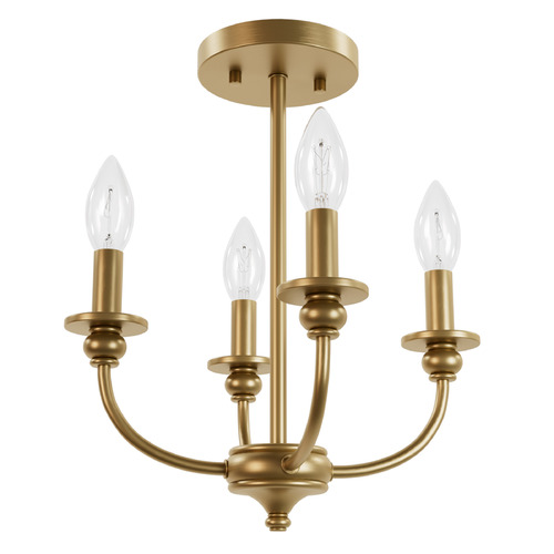 Hunter Fan Company Southcrest Luxe Gold Semi-Flushmount Light
