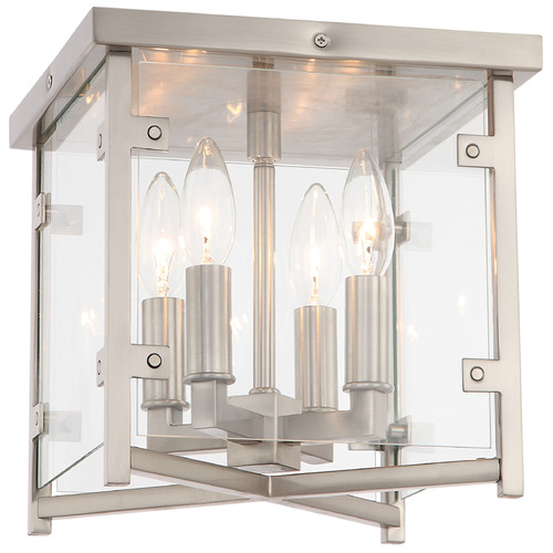 Crystorama Lighting Crystorama Lighting Danbury Brushed Nickel Flushmount Light DAN-8793-BN