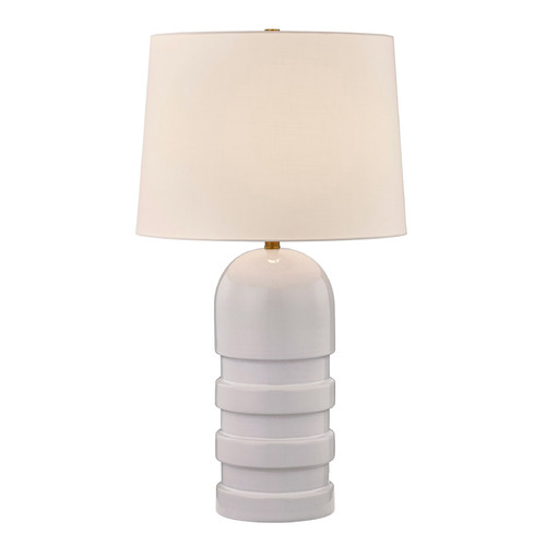 Savoy House Lighting Wehunt White Table Lamp with Empire Shade