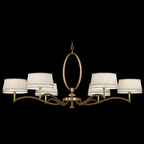 Fine Art Lamps Fine Art Lamps Allegretto Gold Burnished Gold Leaf with Subtle Brown Highlights Chandelier 771740-2ST