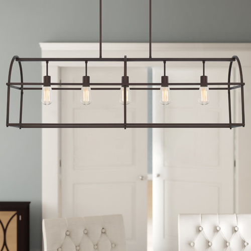 Aubrey 45.75-Inch Linear Pendant in Bronze by HomePlace by Capital Lighting