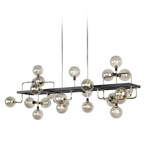 Sean Lavin Viaggio LED Chandelier in Polished Nickel & Black by Visual Comfort Modern