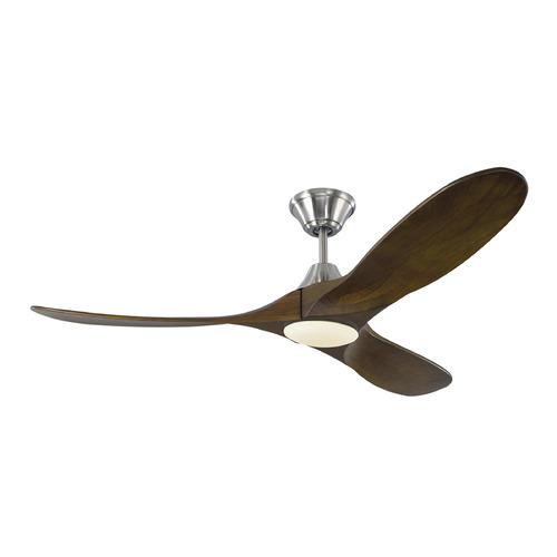Maverick 52-Inch LED Fan in Brushed Steel by Visual Comfort & Co Fans