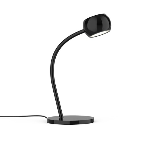 Flux Gloss Black LED Desk Lamp by Kuzco Lighting