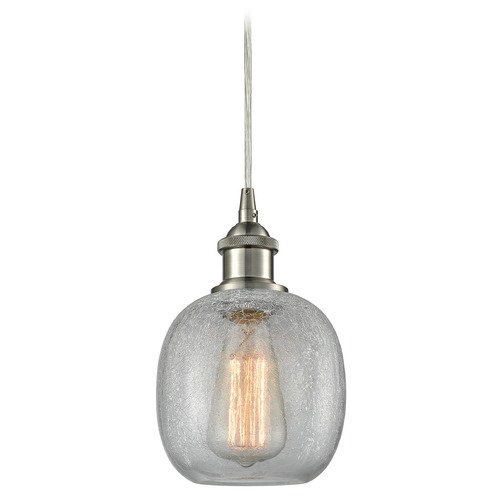 Innovations Lighting Innovations Lighting Belfast Brushed Satin Nickel Mini-Pendant Light with Globe Shade 516-1P-SN-G105