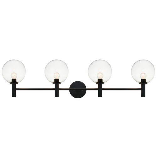 Matteo Lighting Cosmo Black Bathroom Light by Matteo Lighting S06004BKCL