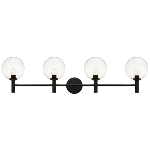 Matteo Lighting Cosmo Black Bathroom Light by Matteo Lighting S06004BKCL