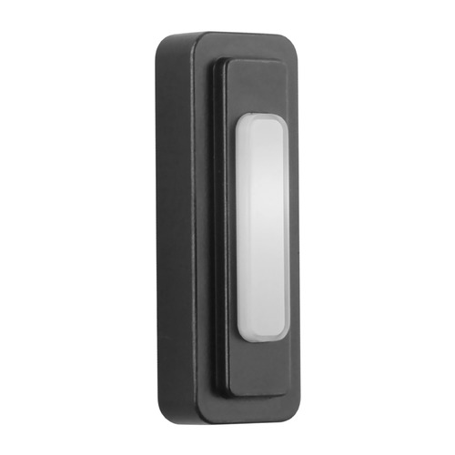 Craftmade Lighting Push Button Flat Black LED Doorbell Button by Craftmade Lighting PB5002-FB