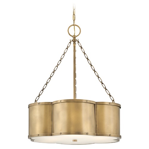 Chance Medium Drum in Heritage Brass by Hinkley Lighting
