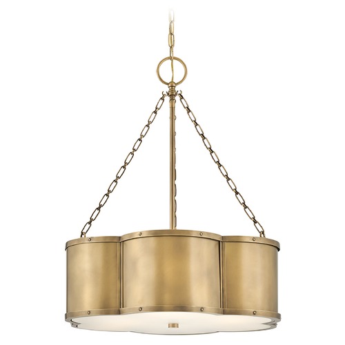 Hinkley Chance Medium Drum in Heritage Brass by Hinkley Lighting 4446HB