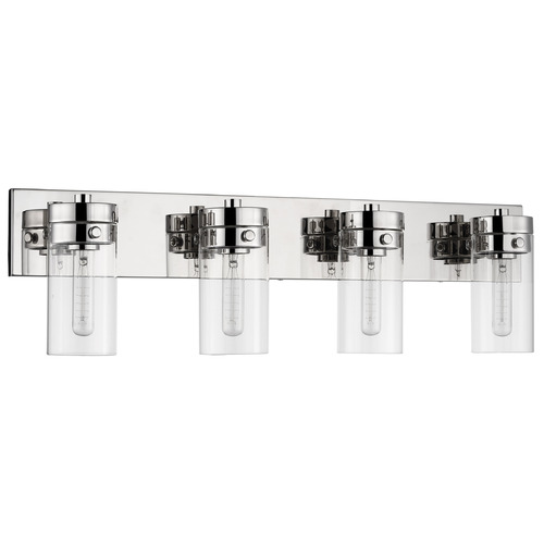 Intersection 4-Light Vanity Light in Polished Nickel by Nuvo Lighting