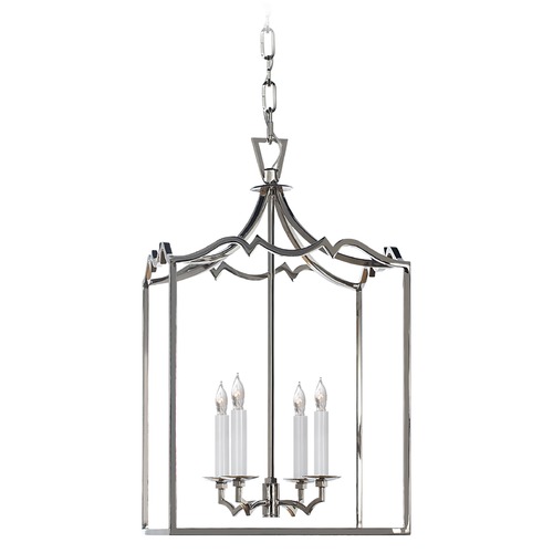 E.F. Chapman Darlana Fancy Lantern in Nickel by Visual Comfort Signature