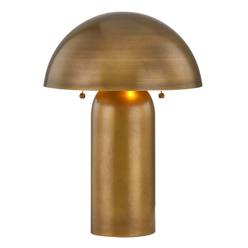 Savoy House Lighting Mckey Brass Table Lamp with Bowl / Dome Shade