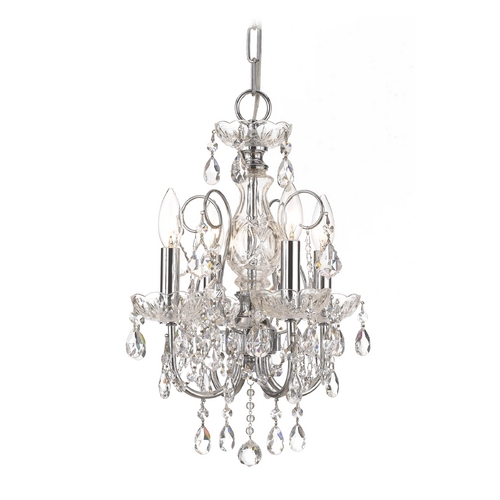 Imperial Crystal Chandelier in Polished Chrome by Crystorama Lighting