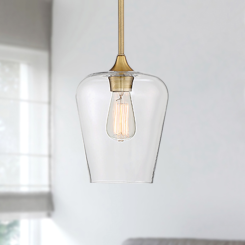 Octave Warm Brass Pendant by Savoy House