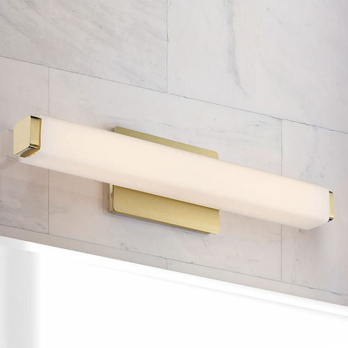 Modern Forms by WAC Lighting Vogue 20-Inch LED Bath Light in Brushed Brass 3000K by Modern Forms WS-3120-BR