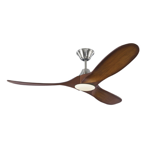 Visual Comfort Fan Collection Maverick 52-Inch LED Fan in Brushed Steel by Visual Comfort & Co Fans 3MAVR52BSKOAD