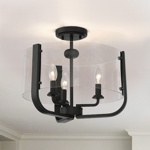 Campisi Black Semi-Flush Mount by Eurofase Lighting