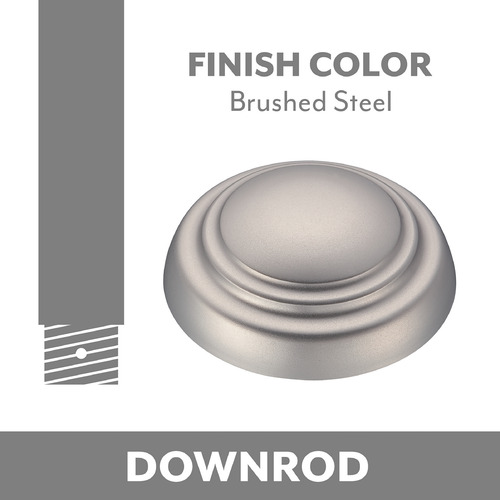 Minka Aire Brushed Steel Fan Downrod