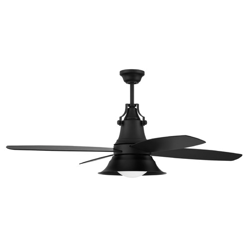 Craftmade Lighting Union Flat Black LED Ceiling Fan by Craftmade Lighting UN52FB4-LED