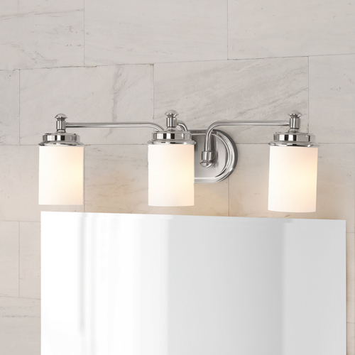 Glide 3-Light Bath Light in Brushed Nickel by Progress Lighting