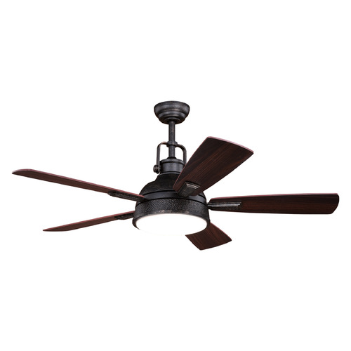 Vaxcel Lighting Walton Gold Stone LED Ceiling Fan with Light